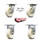Service Caster 6 Inch Nylon Caster Set with Roller Bearing 2 Swivel Lock and 2 Rigid SCC SCC-35S620-NYR-BSL-2-R-2 - alternate 5